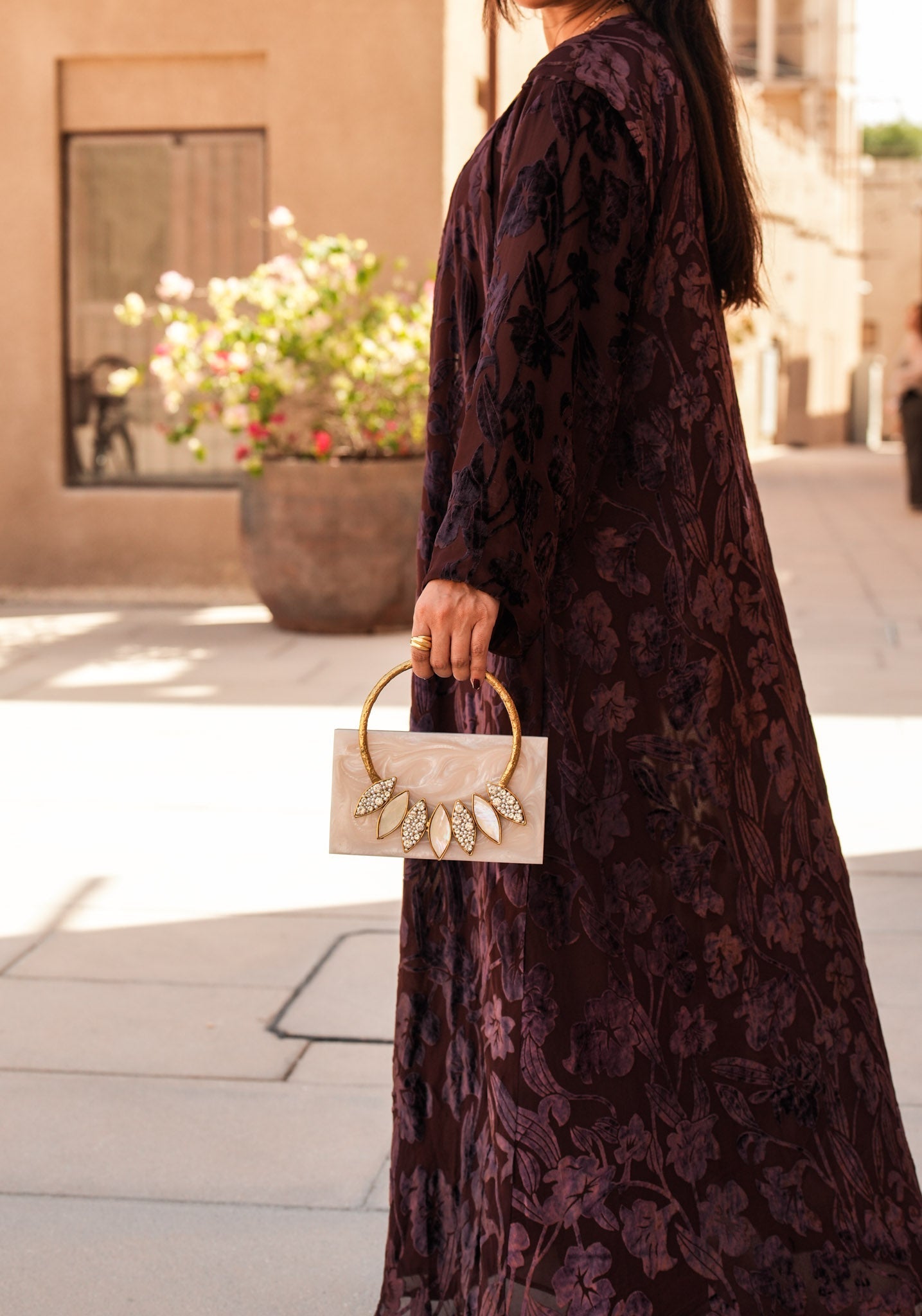 Thriving All Night Resin Clutch