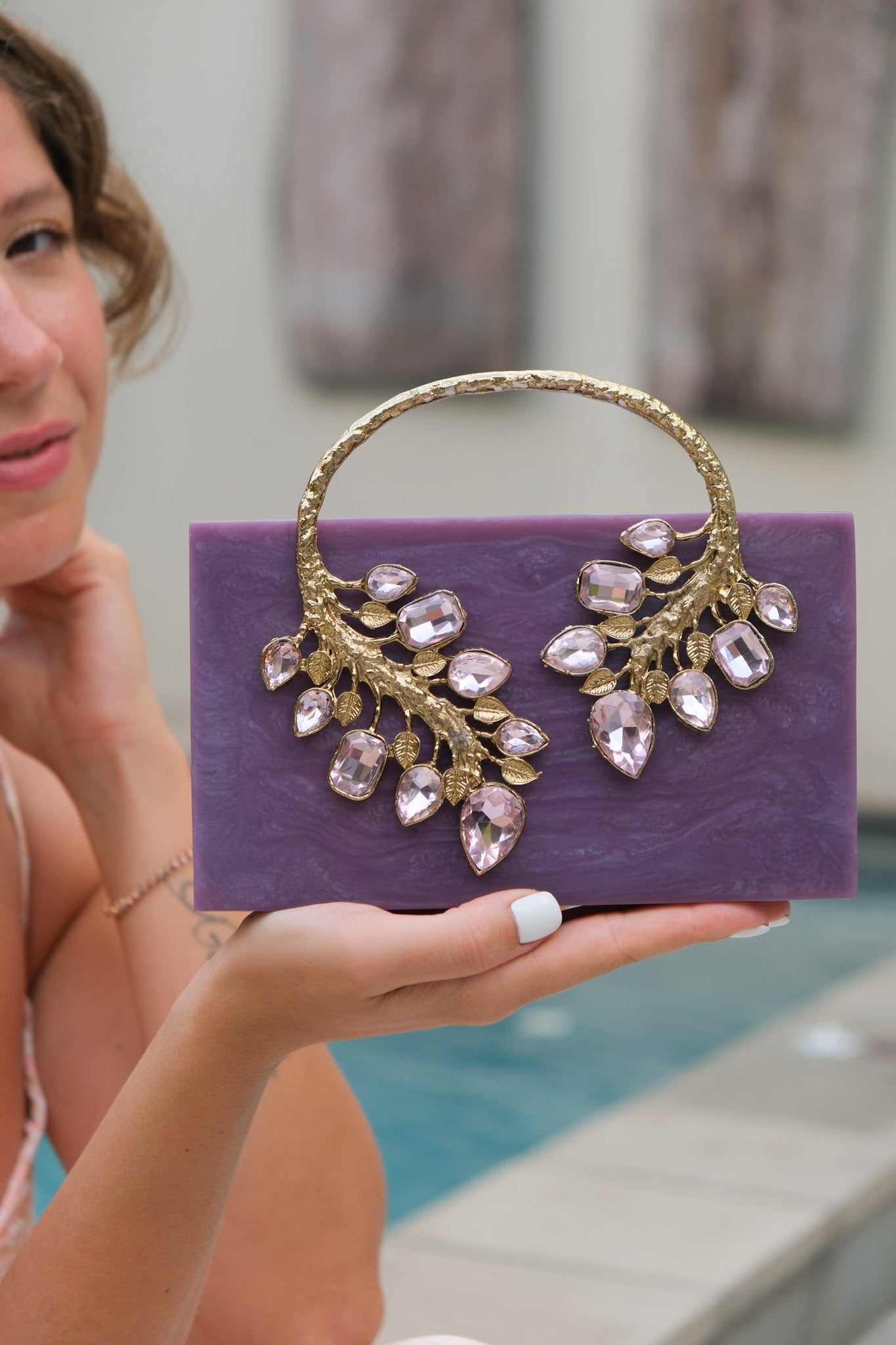 Efortless Chic Clutch(Purple)