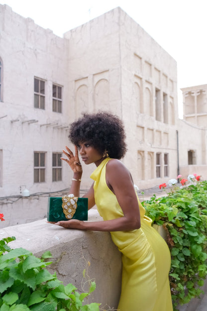 Captivate with Charm Clutch (Emerald Green)