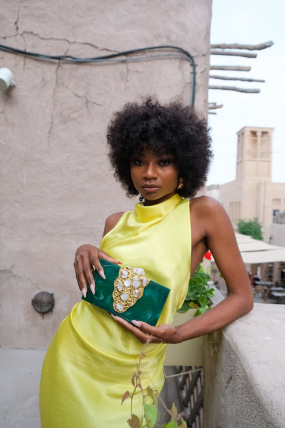 Captivate with Charm Clutch (Emerald Green)