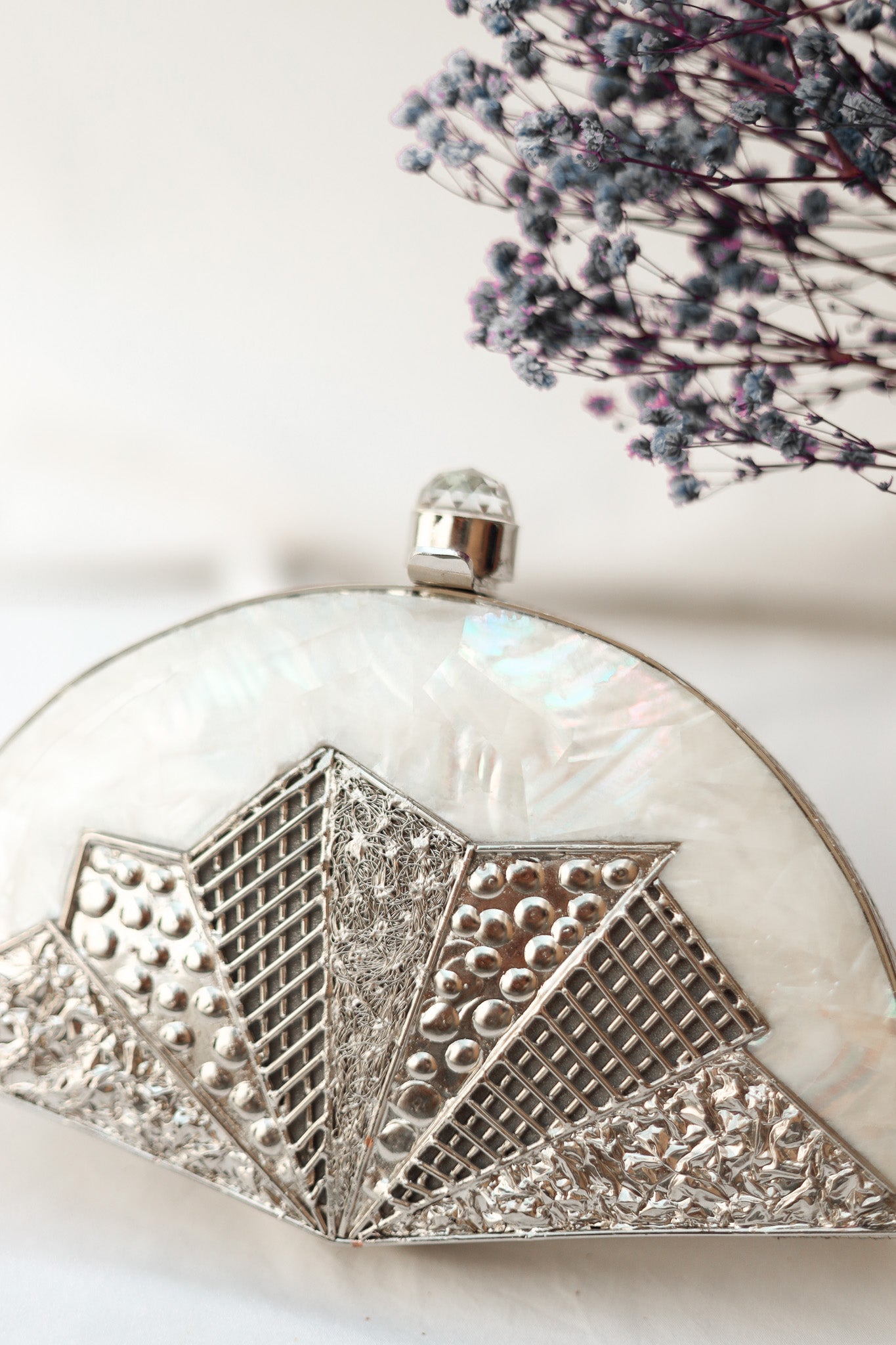 Party Clutch Purse, Oceans of Love Brass Clutch, Selomenika