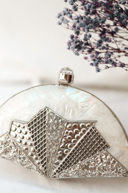 Party Clutch Purse, Oceans of Love Brass Clutch, Selomenika