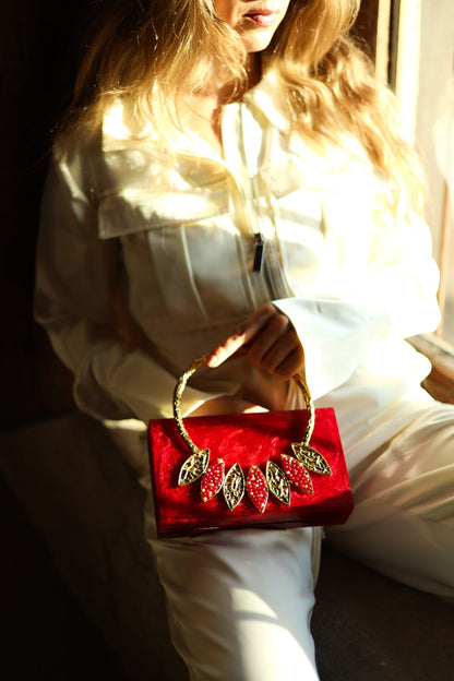 Thriving All Night Bag (Burgundy color)