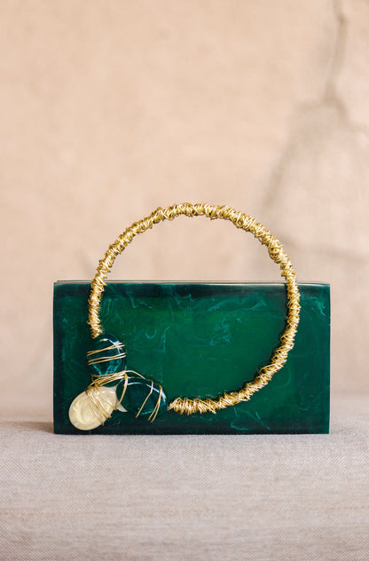 Emerald Embrace Clutch