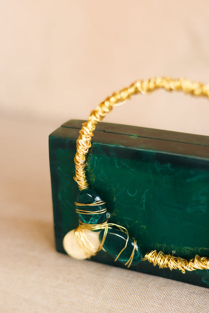 Emerald Embrace Clutch