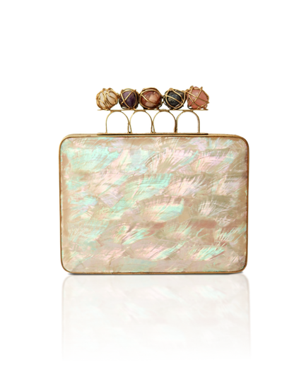 Star of Nights Mother of Pearl Clutch