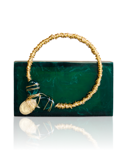 Emerald Embrace Clutch
