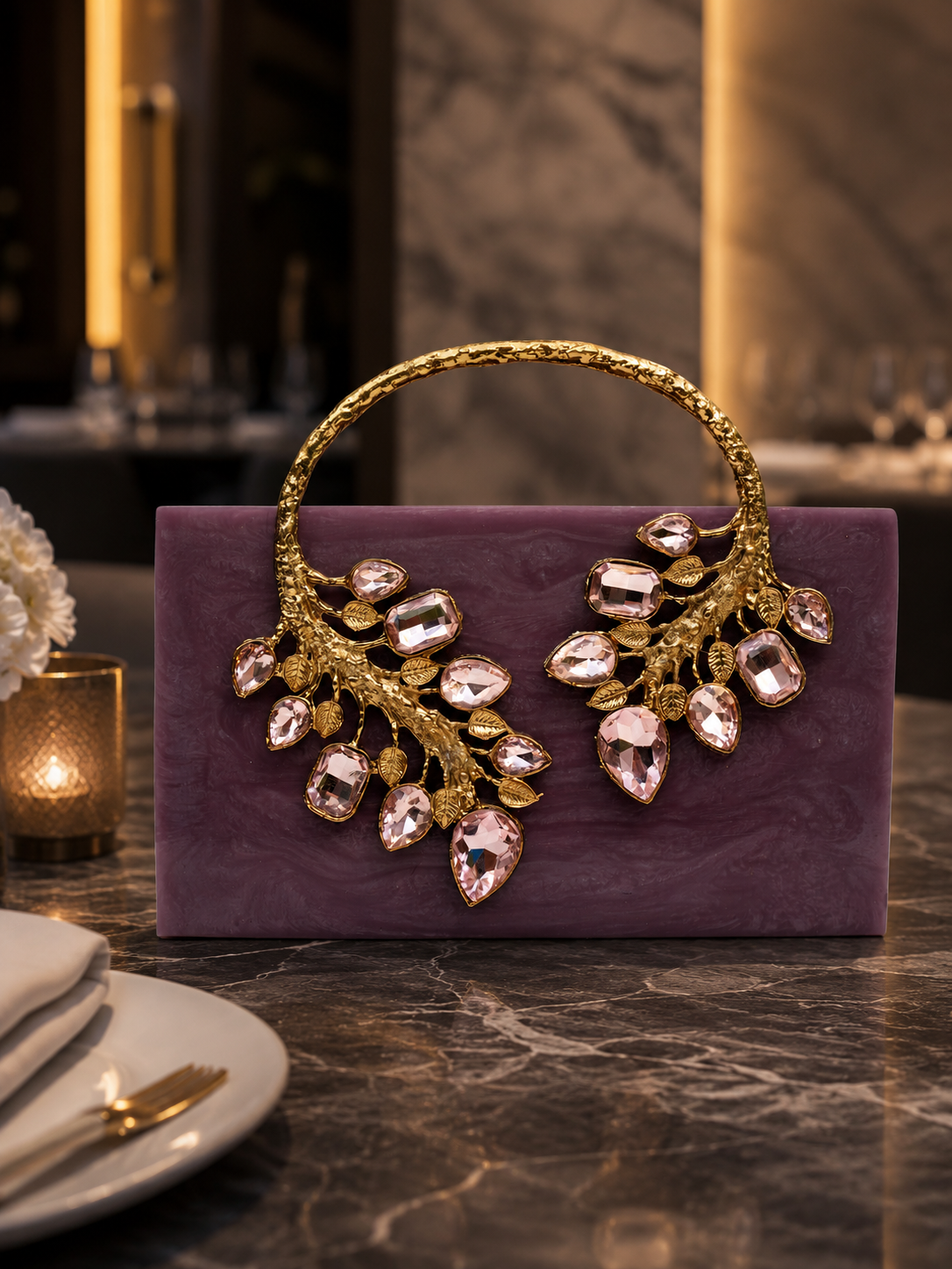 Efortless Chic Clutch(Purple)
