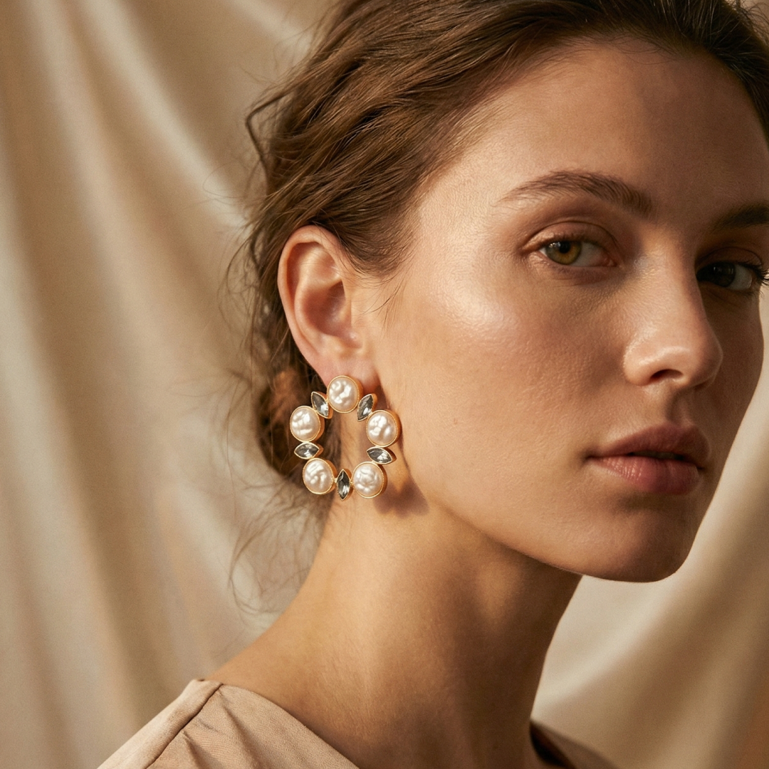 Oceanic Treasures Pearl Earring