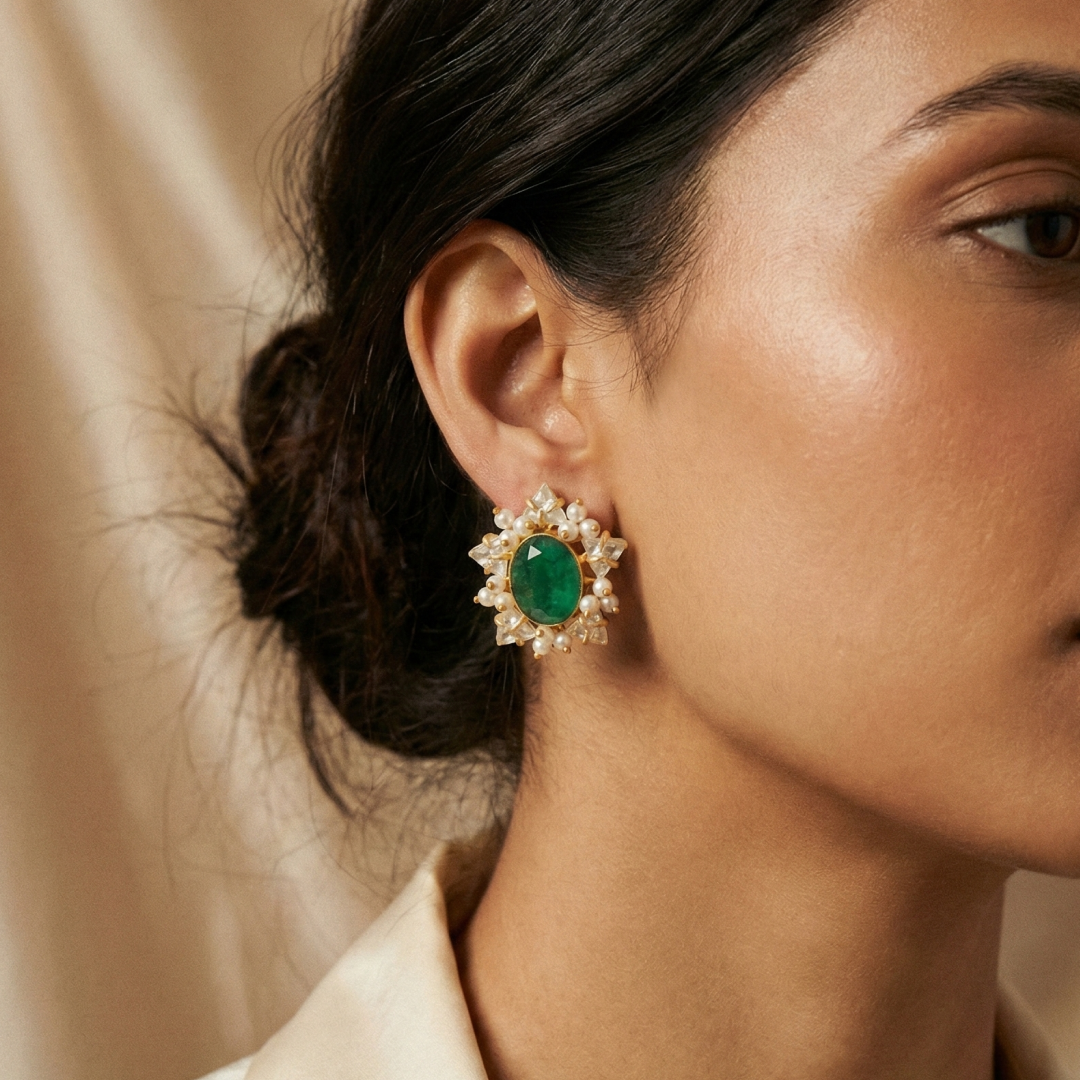 Enduring Love Corundum Stone Earrings